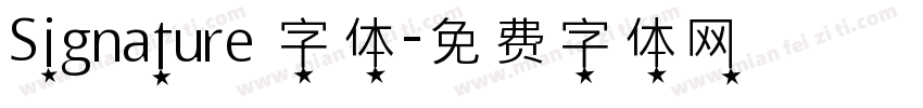 Signature 字体字体转换